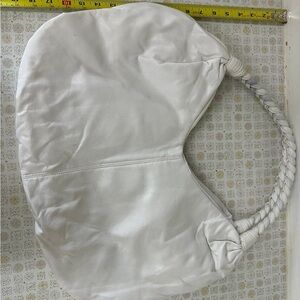 White Braided Handle Women's Bag